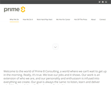 Tablet Screenshot of prime8consulting.com